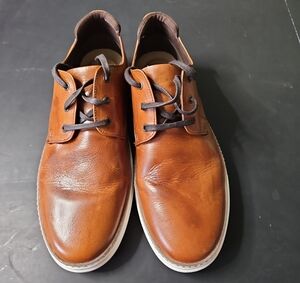 Franco Fortini Brown Leather Oxfords